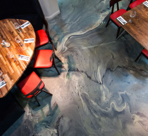 Bespoke motion poured resin floors