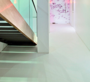 white resin floors in spa 