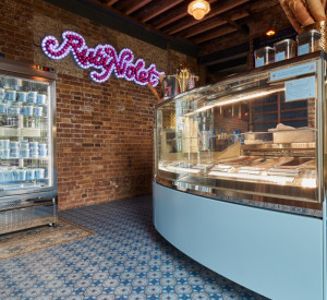 custom resin floors at ice cream parlour