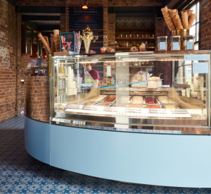 custom resin floors at ice cream parlour